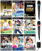 SingStar Megabundle: 9 Spiele & 2 Original Mikrofone & Adapter