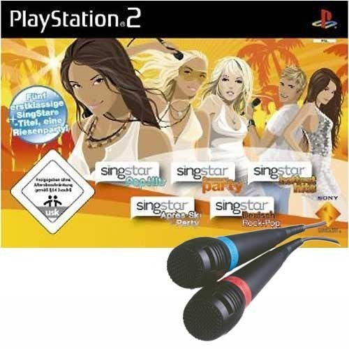 SingStar Multipack: Pop & Party & Hottest & Apres & DRP Vol 2 & 2 Mikros