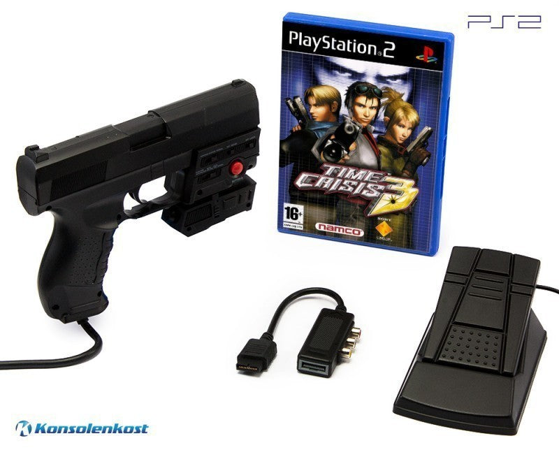 Time Crisis 3 + Laser Blaster Lightgun + Laserpointer