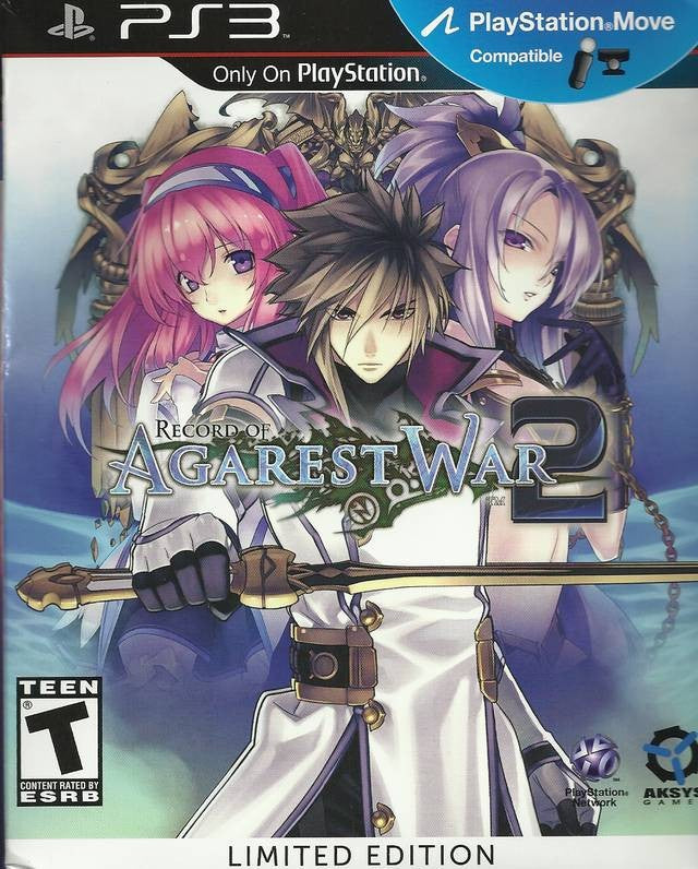 Agarest: Generations of War 2 / Record of Agarest 2 Limited Edition (US) — Big Box