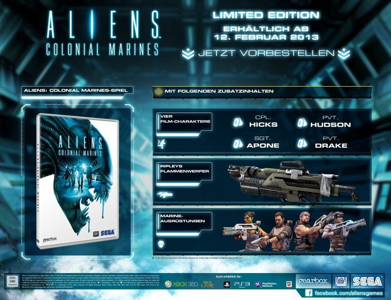 Aliens: Colonial Marines (DE) — Limited Edition