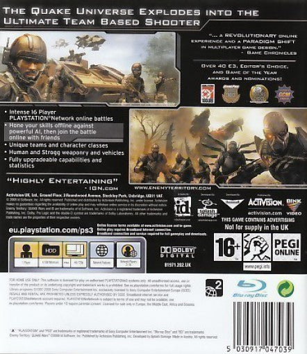 Enemy Territory: Quake Wars (GB)