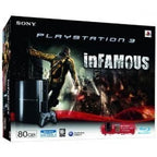 Konsole FAT 80GB schwarz + inFamous + Original Controller