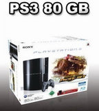 Konsole FAT 80GB schwarz + Motor Storm Pacific Rift + Original Controller