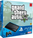 Konsole Super Slim 500GB schwarz + Grand Theft Auto 5 + Original Controller