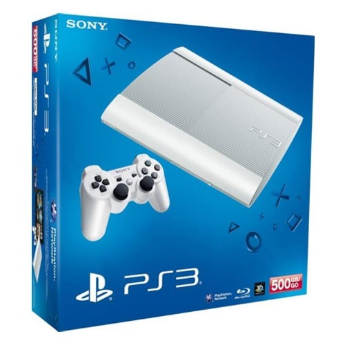 Konsole Super Slim 500GB weiß + Original Controller