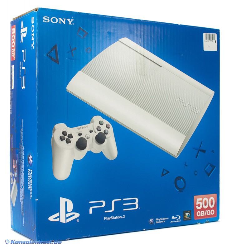 Konsole Super Slim 500GB weiß + Original Controller