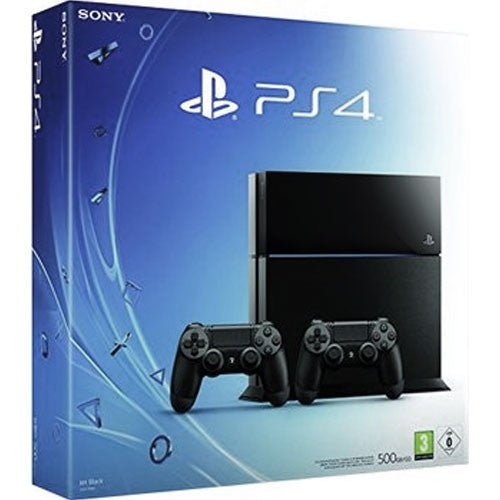 Konsole 500GB schwarz + 2 Original Controller