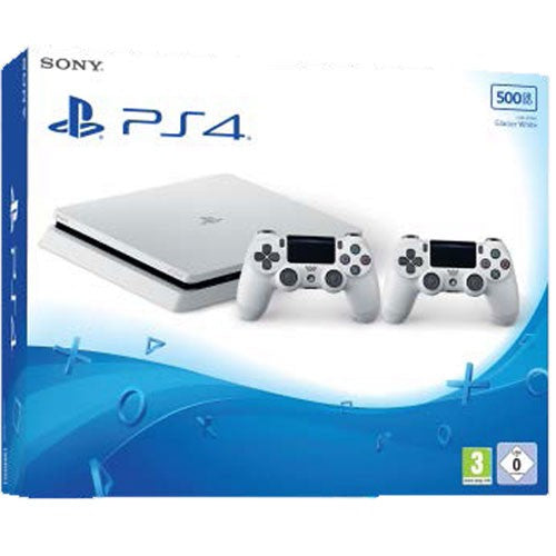 Konsole Slim 500GB weiß + 2 Original Controller