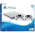 Konsole Slim 500GB weiß + 2 Original Controller