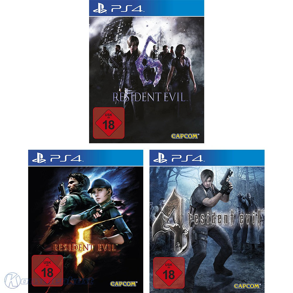 Resident Evil Megapack: Teil 4 + 5 + 6 (DE)