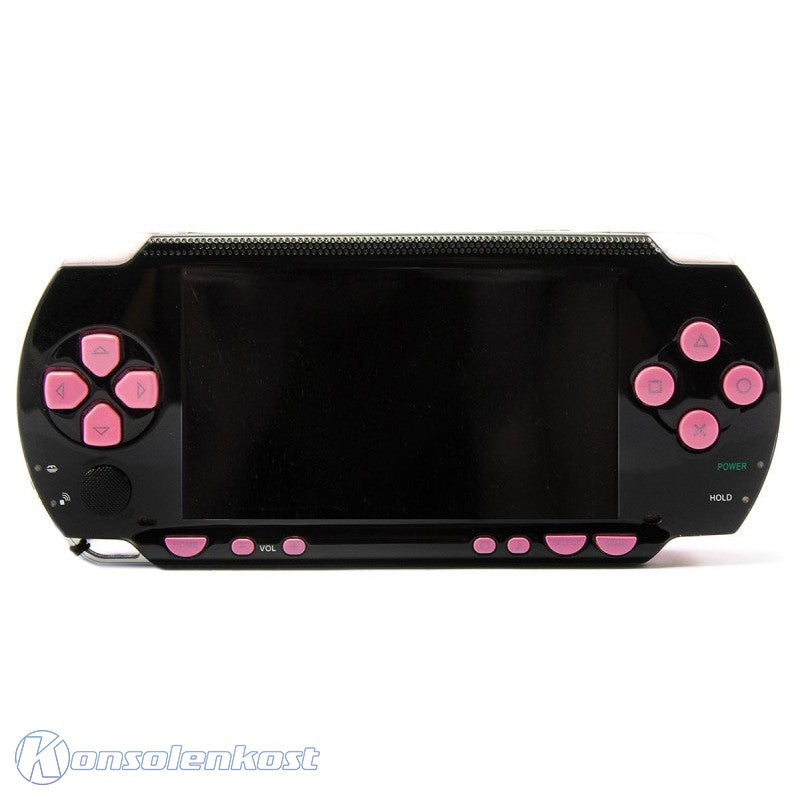 Konsole 1000er Custom Mod schwarz-rosa + Netzteil