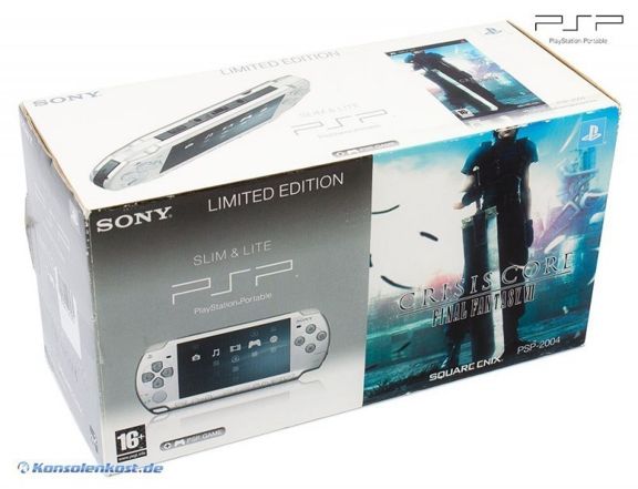 Konsole Slim & Lite 2004 Final Fantasy VII Crisis Core Edition + Netzteil — Final Fantasy VII Crisis Core Edition