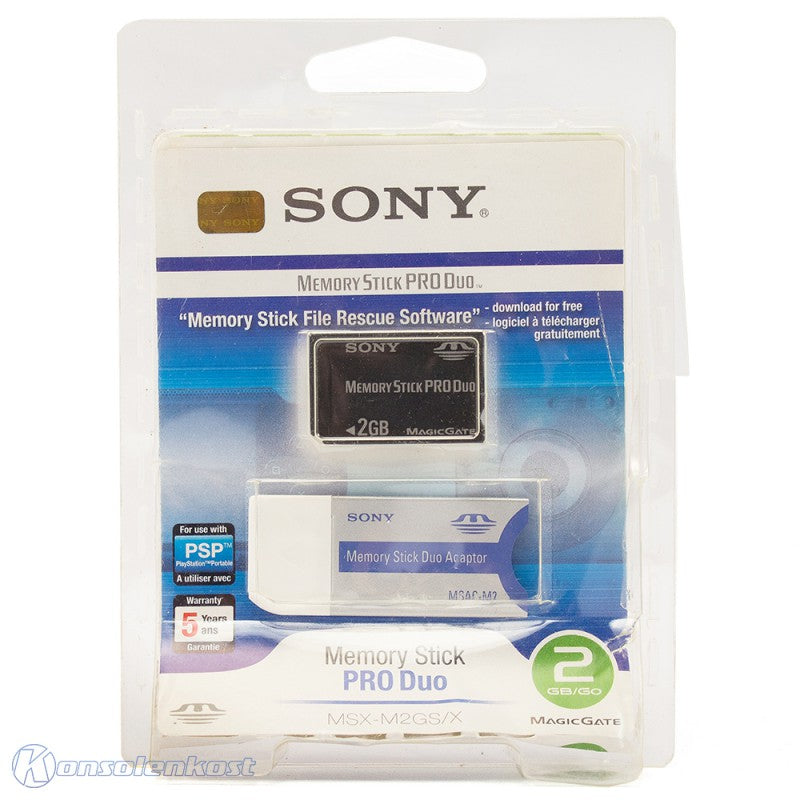 Memory Stick / Speicherkarte Pro Duo 2GB MagicGate + Adapter [Sony]