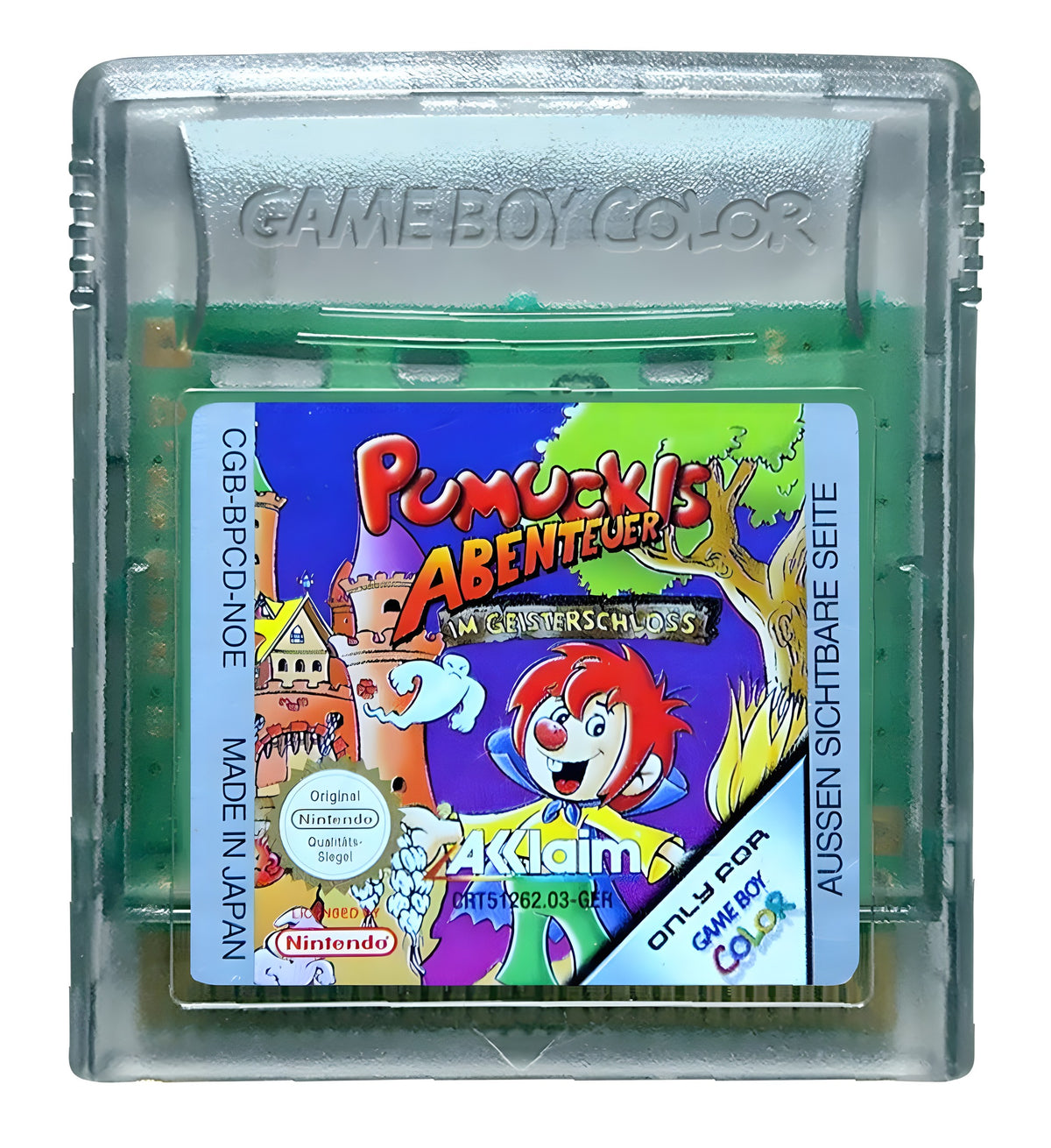 Das Modul von Pumuckls Abenteuer bei den Piraten für GameBoy Color