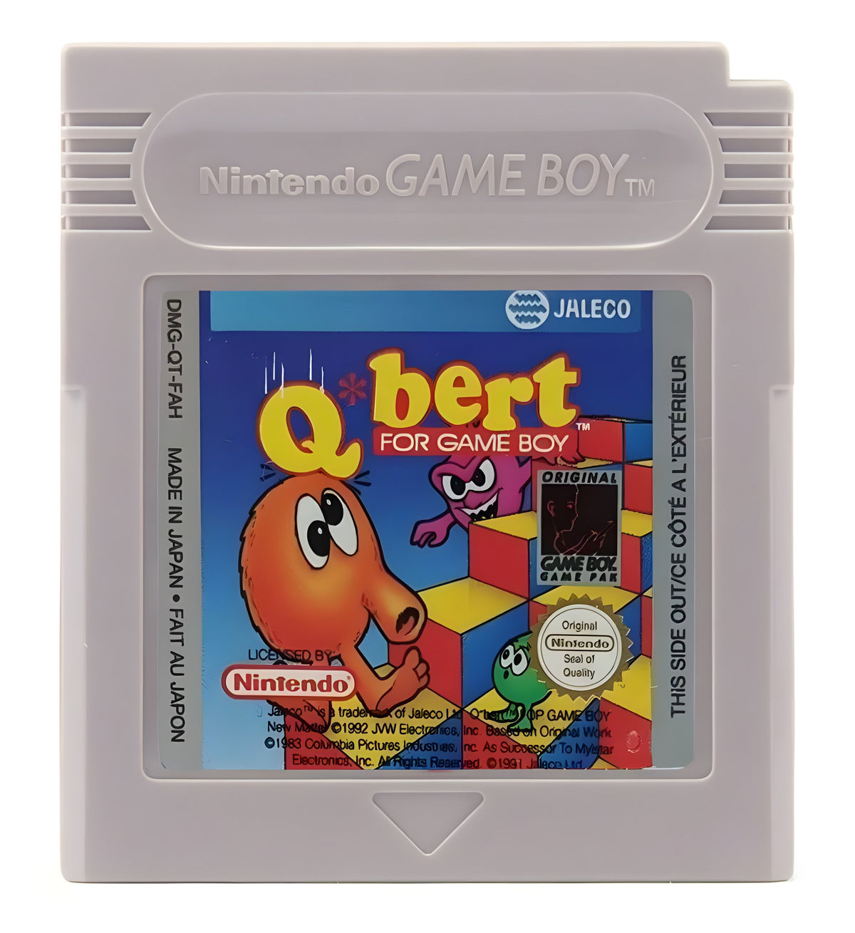 Das Modul von Q*bert für GameBoy