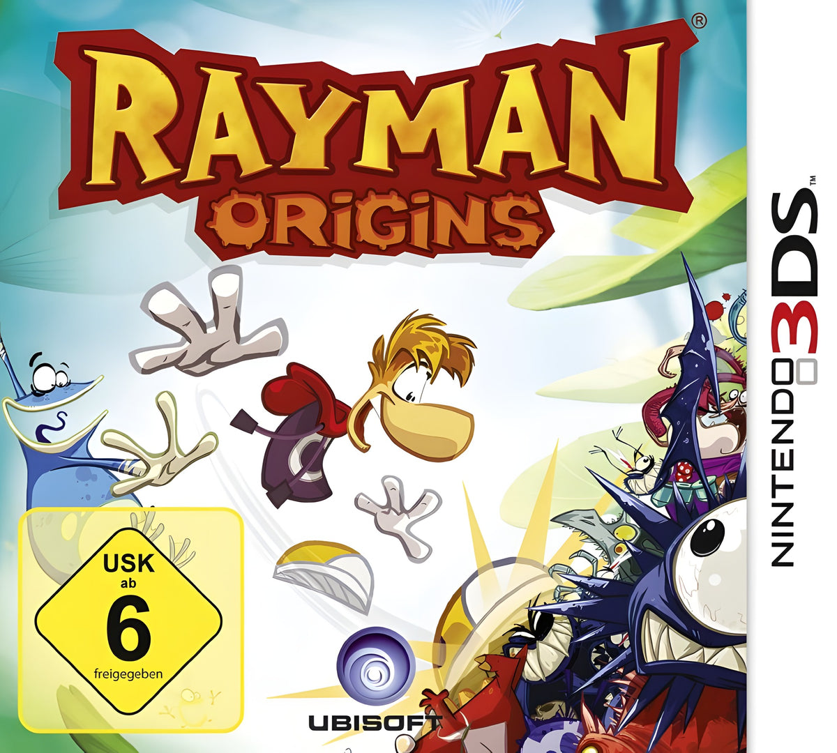 Das Cover von Rayman Origins für Nintendo 3DS