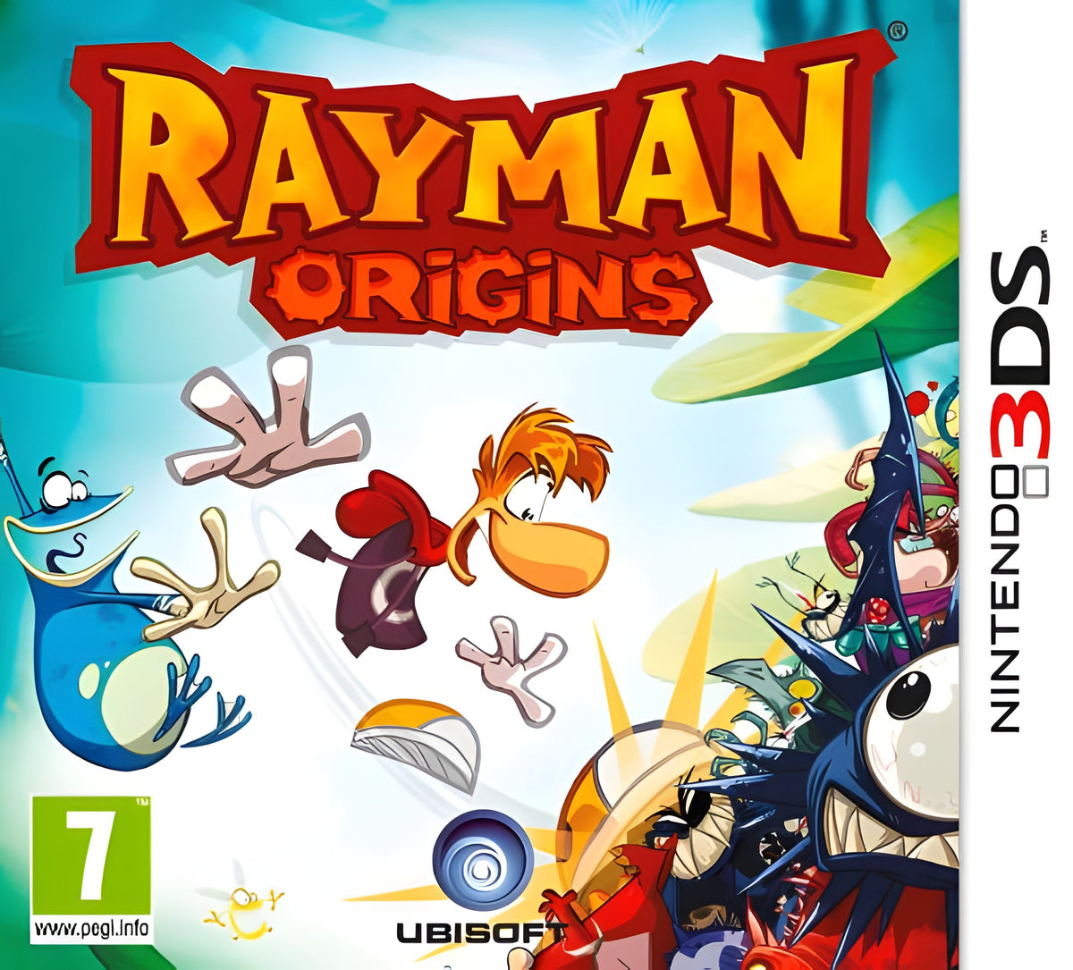 Das Cover von Rayman Origins für Nintendo New 3DS