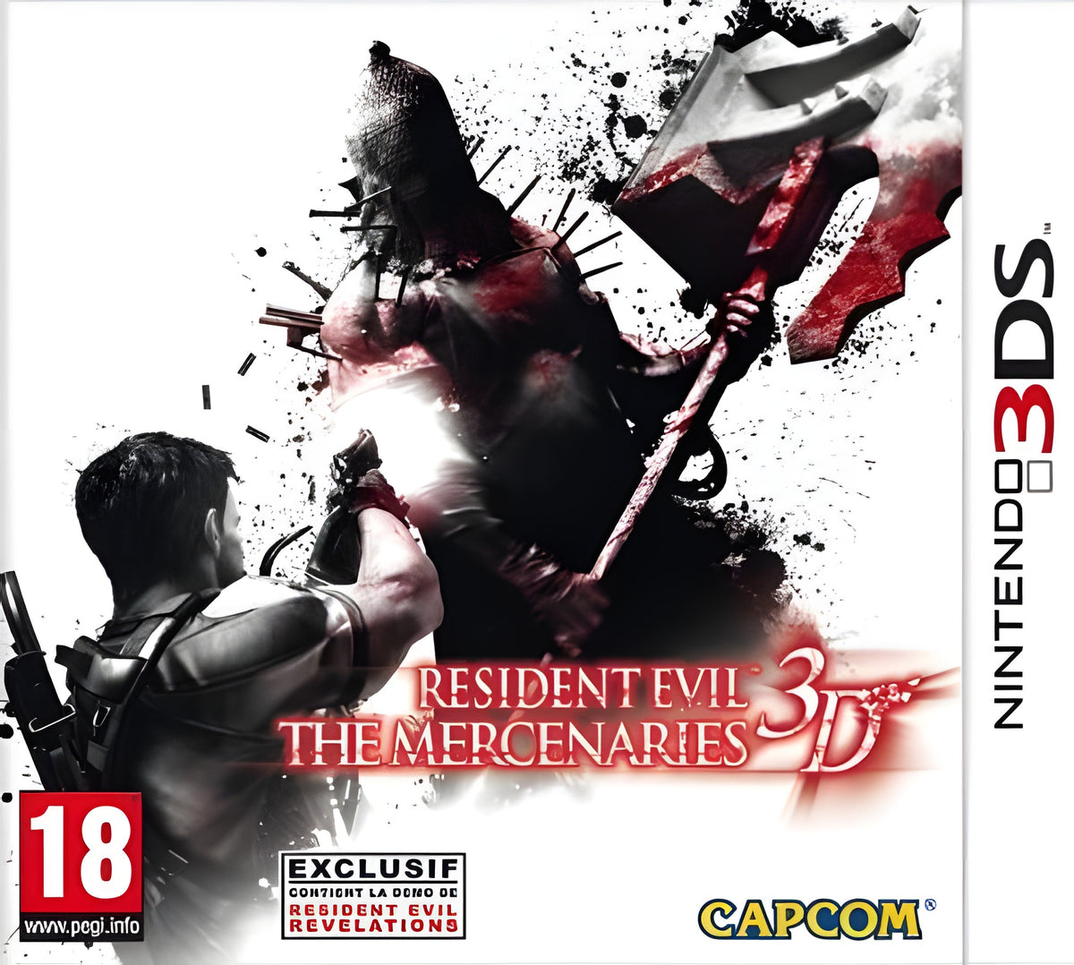 Das Cover von Resident Evil Mercenaries AT für Nintendo 3DS