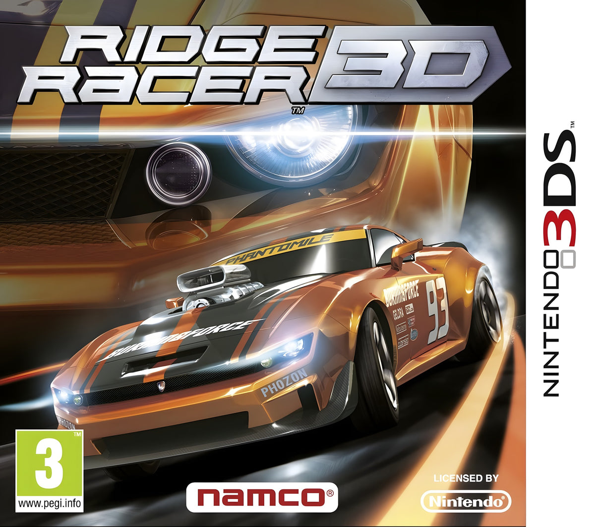 Das Cover von Ridge Racer 3D für Nintendo 3DS