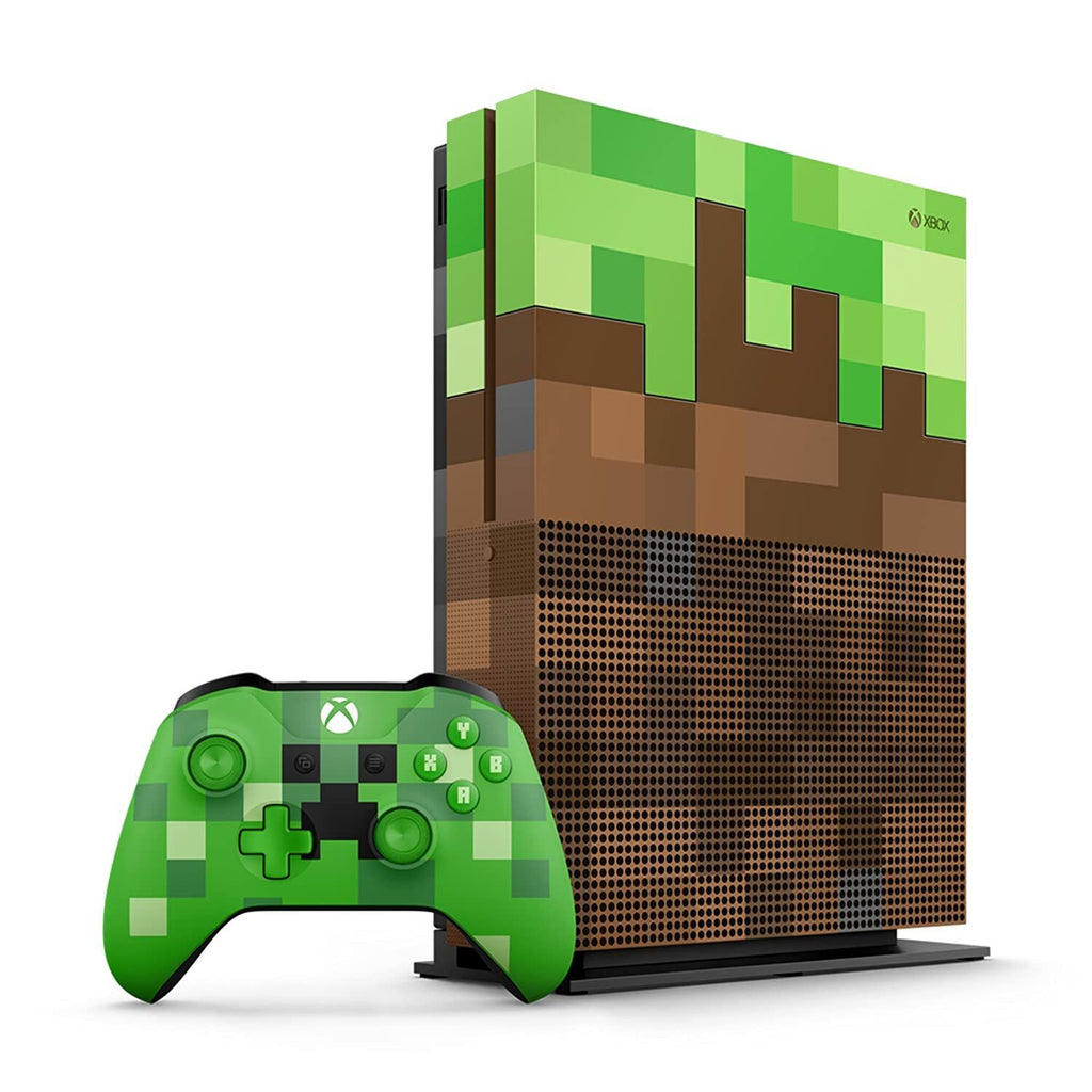 Konsole Slim 1TB Limited Minecraft Edition + Spiel + Original Controller — Limited Minecraft Edition
