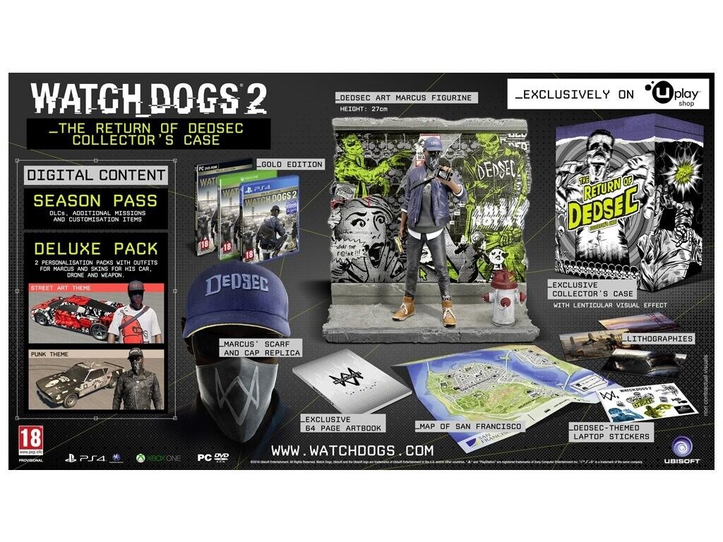 Watch Dogs 2 Return of Dedsec Edition (DE) — Big Box