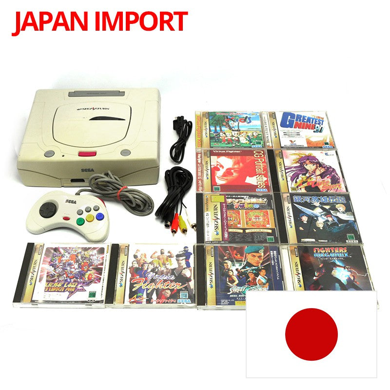 Set 28: Konsole 2G + Original Controller + Zubehör + 10 Spiele (JP)