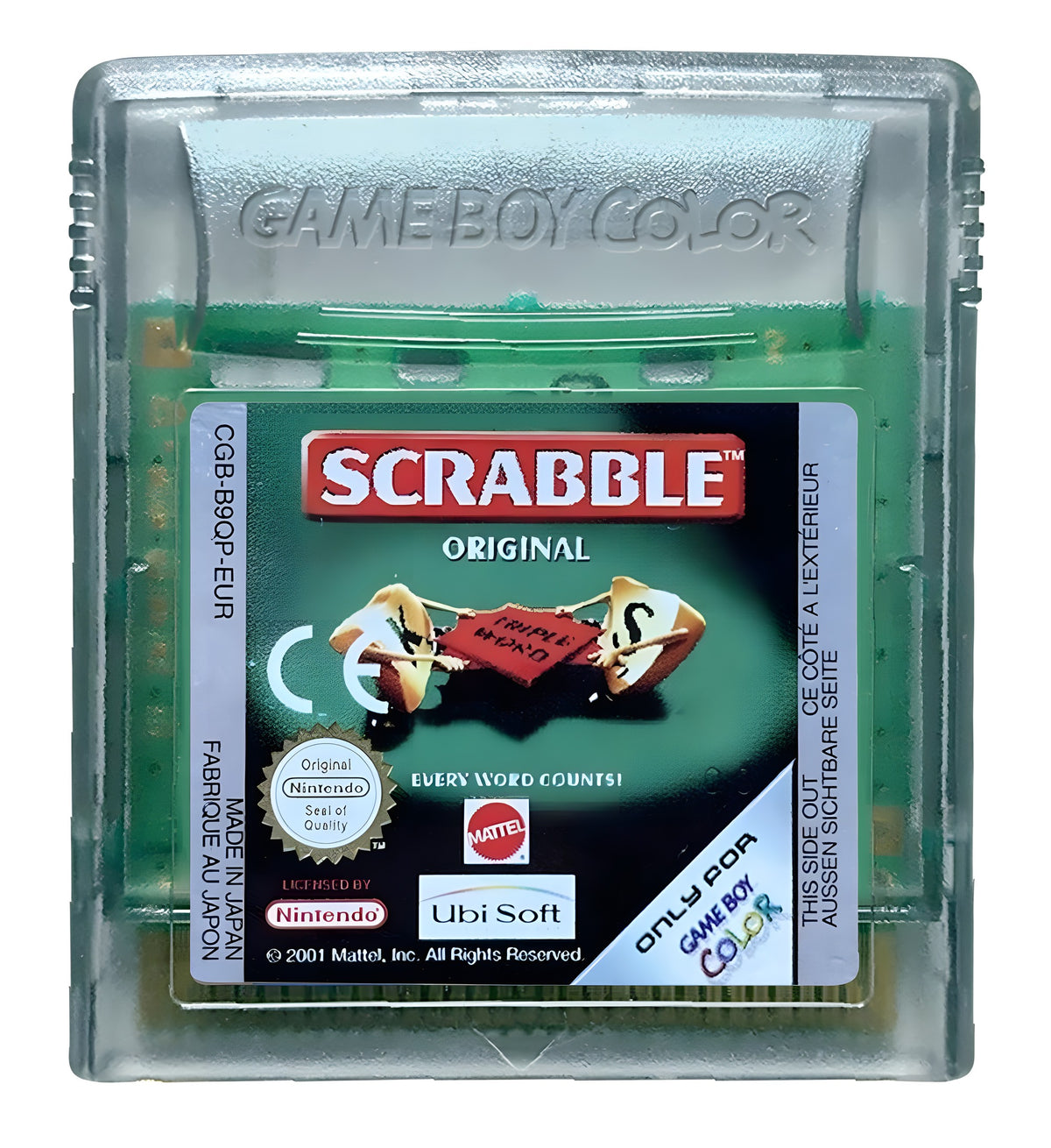 Das Modul von Scrabble für GameBoy Color