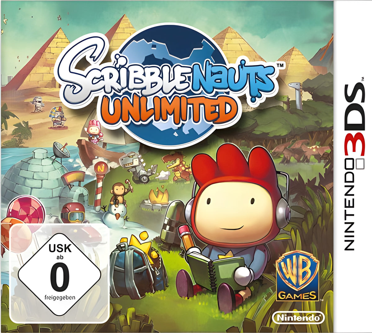 Das Cover von Scribblenauts Unlimited für Nintendo 3DS