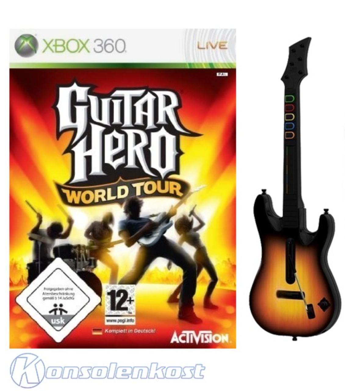 Guitar Hero: World Tour + Gitarre