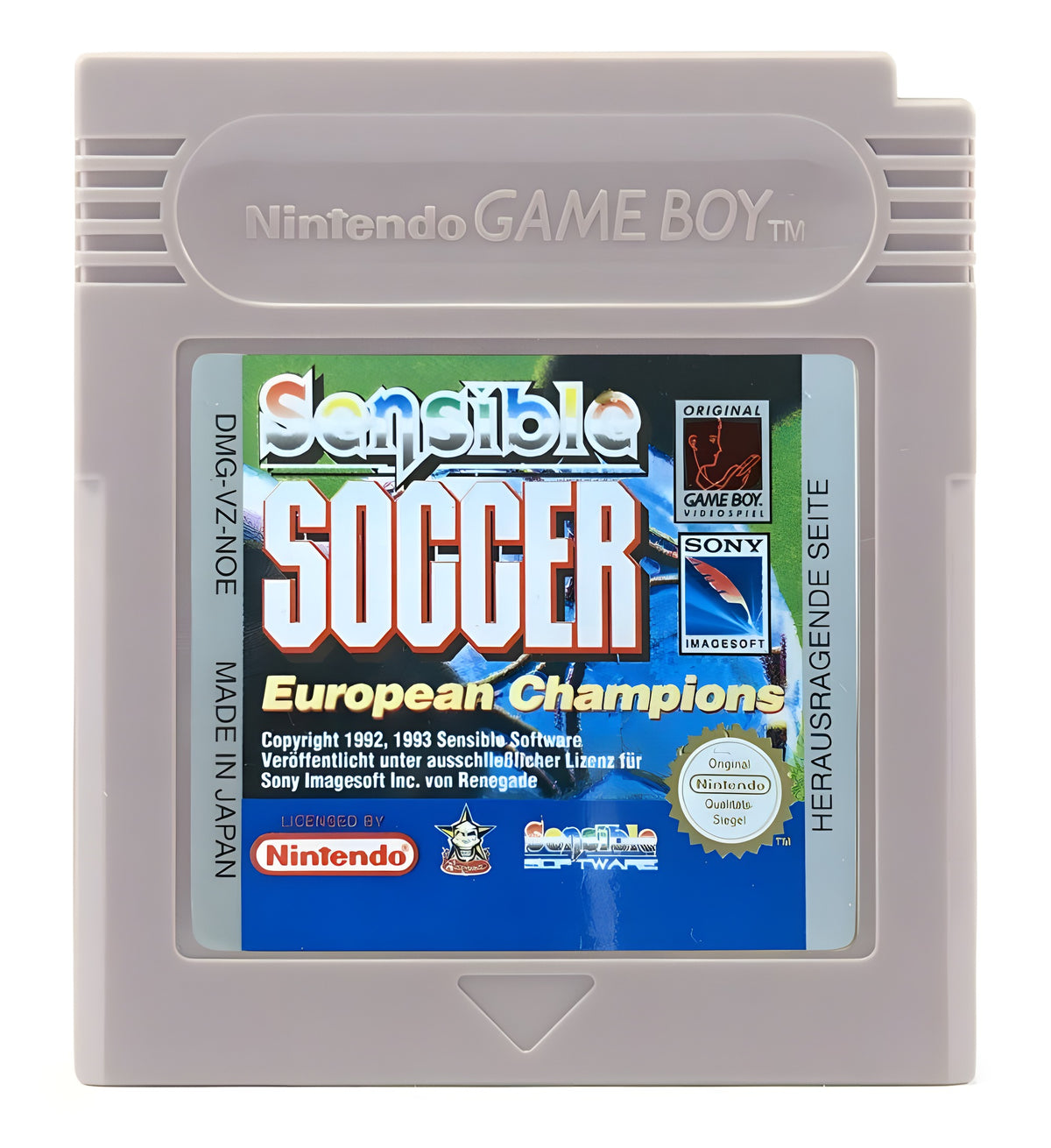Das Modul von Sensible Soccer European Champions für GameBoy