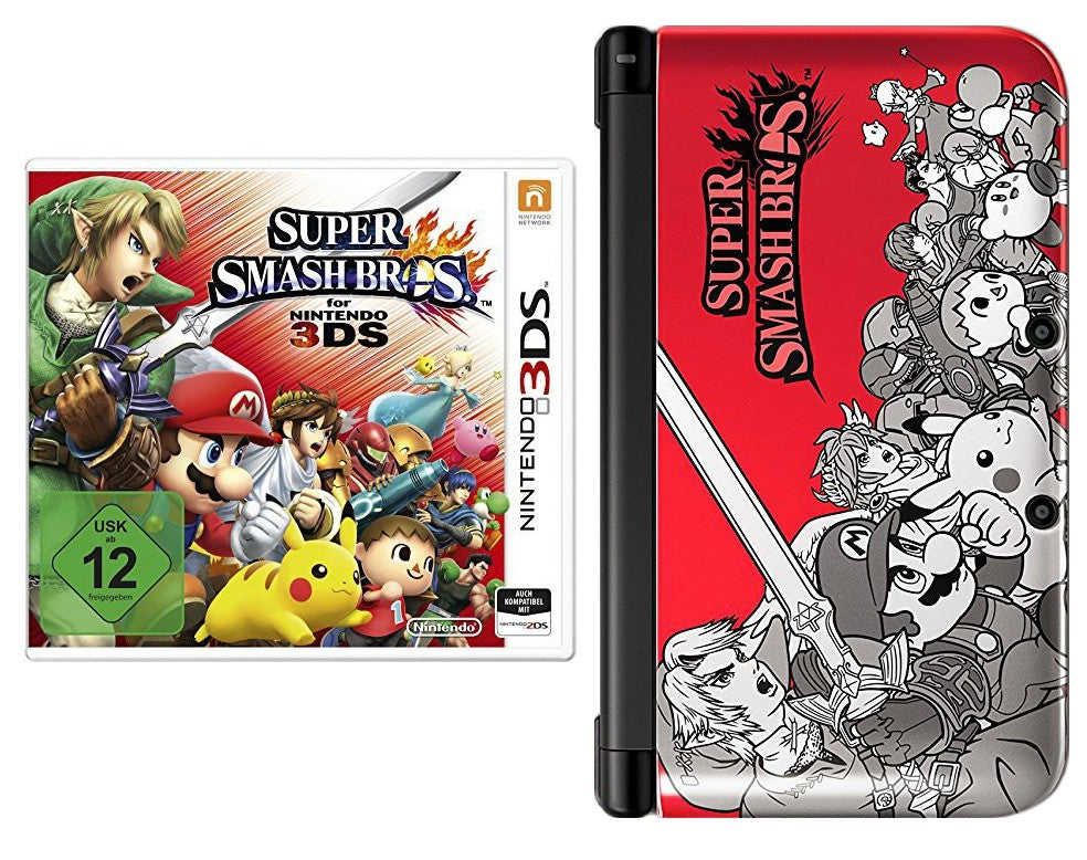 Konsole XL Super Smash Bros Edit. + Spiel + Netzteil