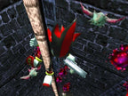 Shadow the Hedgehog ist von oben in einem dunklen Gang zu sehen, umgeben von Gegnern.