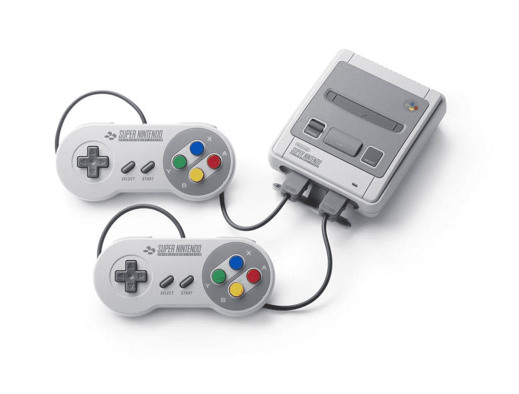 Super Nintendo Classic Mini Konsole + 2 Original Controller + HDMI & USB Kabel