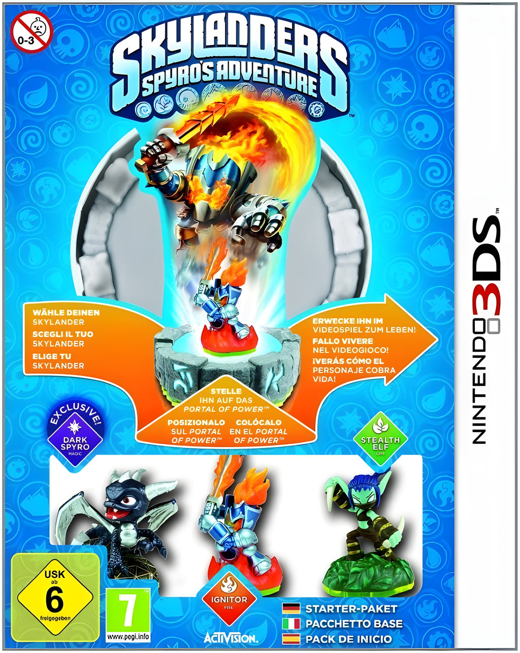 Das Cover von Skylanders: Spyro's Adventure Starter Pack für Nintendo 3DS