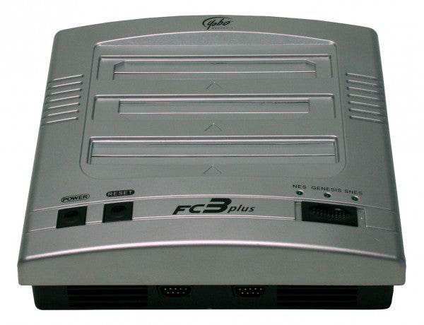 FC3plus - 4 in 1 NES + SNES + Mega Drive + GFactor silber-schwarz