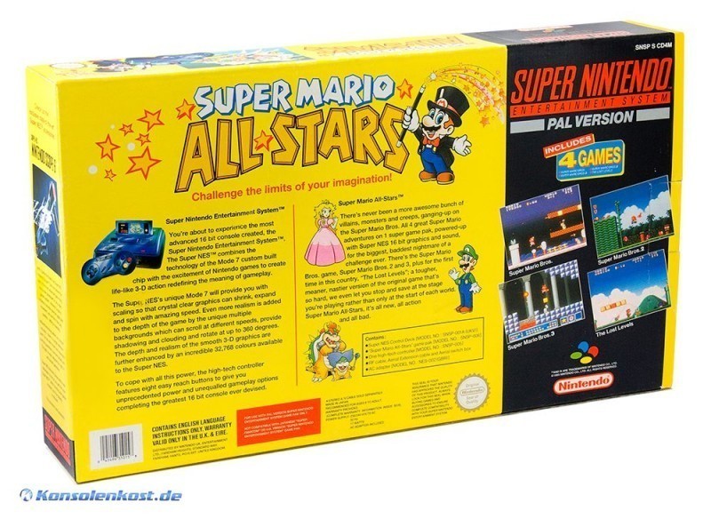 Konsole All-Stars Pack + 4 Spiele + Original Controller + Zubehör