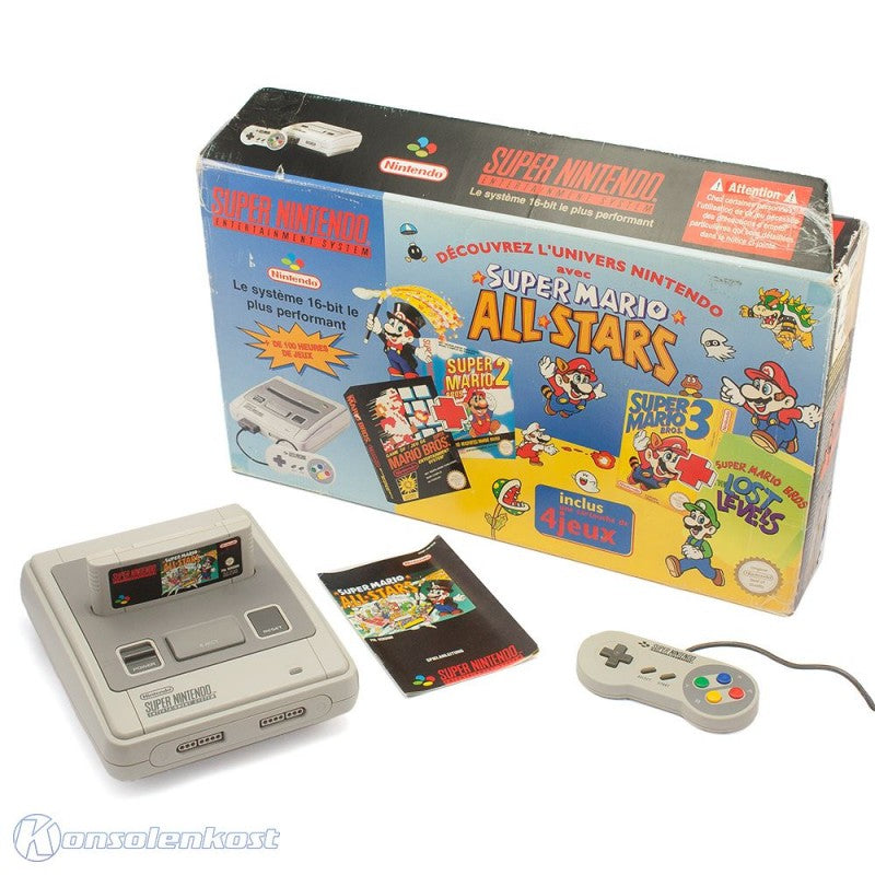 Konsole All-Stars Pack + 4 Spiele + Original Controller + Zubehör (FR)
