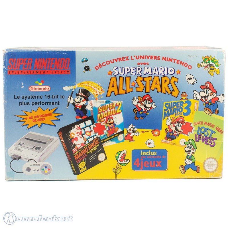 Konsole All-Stars Pack + 4 Spiele + Original Controller + Zubehör (FR)