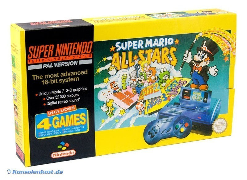 Konsole All-Stars Pack + 4 Spiele + Original Controller + Zubehör