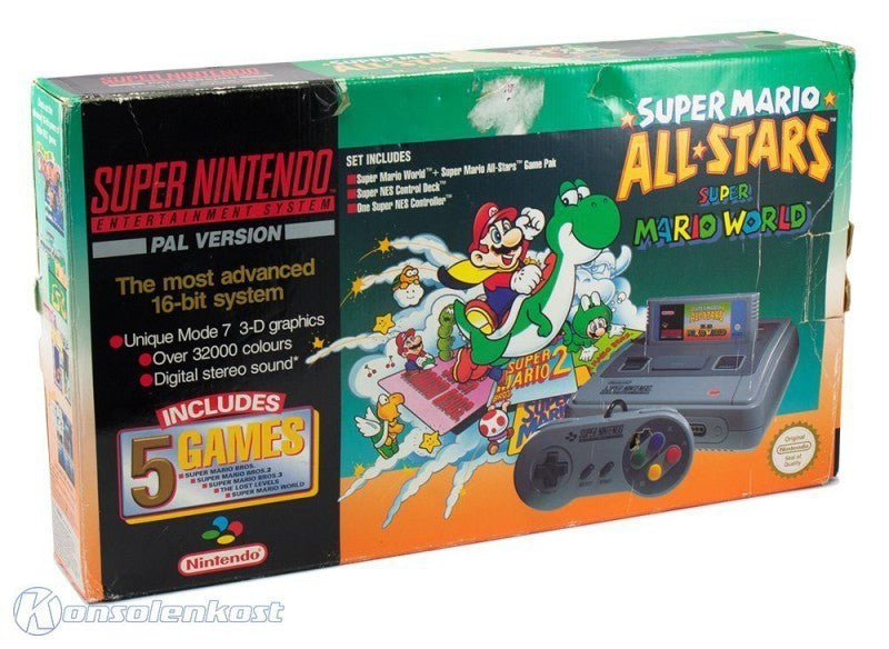 Konsole All-Stars Pack + 5 Spiele + Original Controller + Zubehör