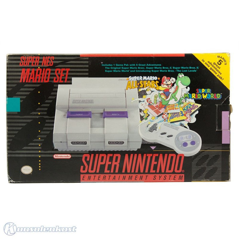 Konsole Mario Set + Spiel + Original Controller + Zubehör (US)