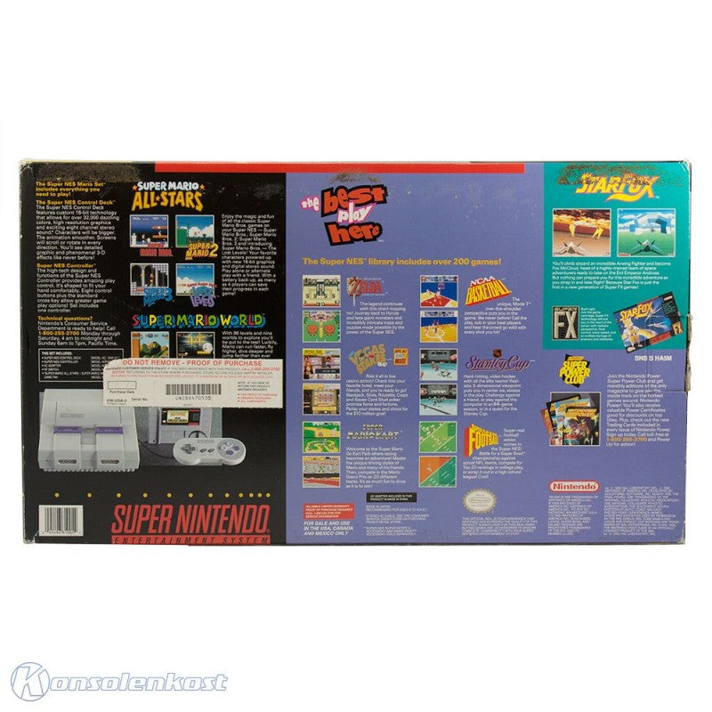 Konsole Mario Set + Spiel + Original Controller + Zubehör (US)