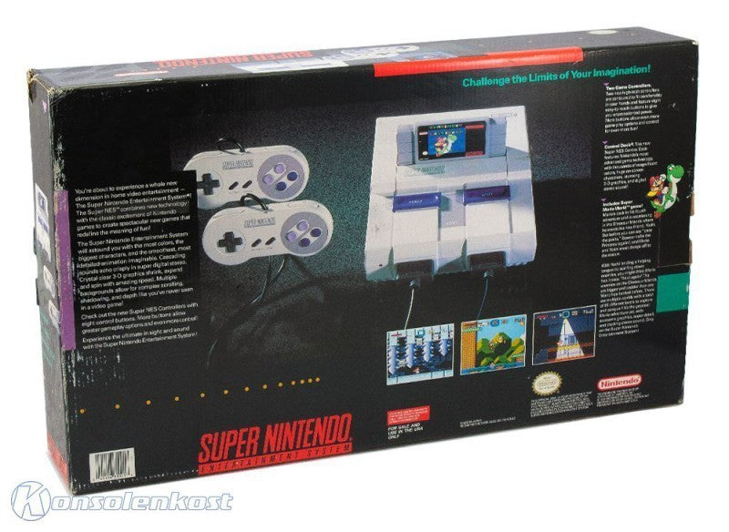 Konsole + Mario World + 2 Original Controller + Zubehör (US)