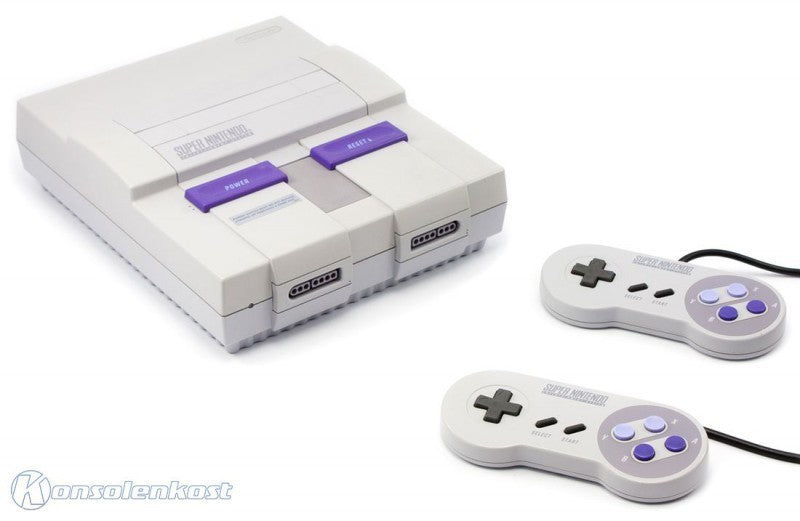 Konsole + Mario World + 2 Original Controller + Zubehör (US)