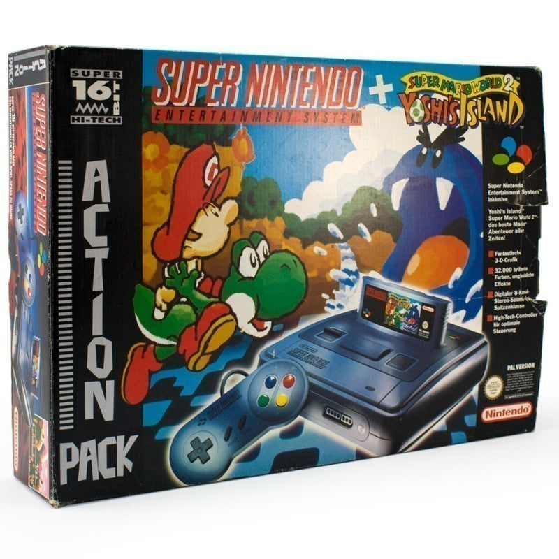 Konsole Mario World 2 + Spiel + Original Controller + Zubehör