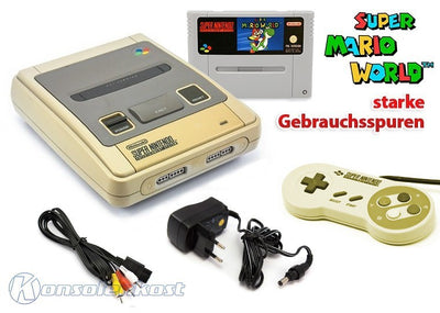 Konsole + Mario World + Original Controller + Zubehör