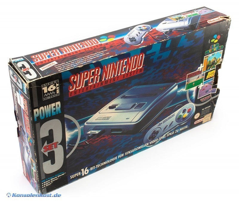 Konsole Power Set + 3 Spiele + Original Controller + Zubehör