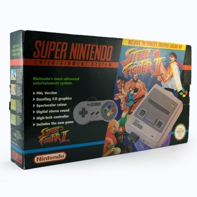 Konsole SF2 Set + Spiel + Original Controller + Zubehör