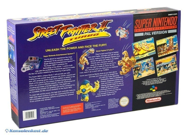 Konsole SF2 Turbo Set + Spiel + Original Controller + Zubehör